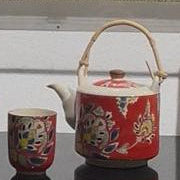Floral Tea Set - Red